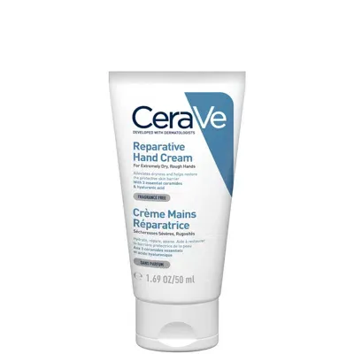 Cerave Soothing And Repairing Hand Cream 50ml In White