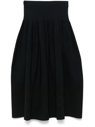 Cfcl Rivulet Midi Skirt In Black