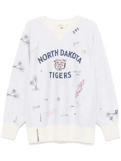 Champion North Dakota Tigers-motif Sweatshirt In Grey