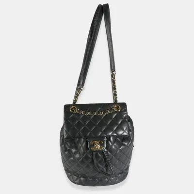 Pre-owned Chanel Black Quilted Calfskin Urban Spirit Backpack Bag