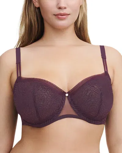 Chantelle C Jolie Demi Bra In Aubergine