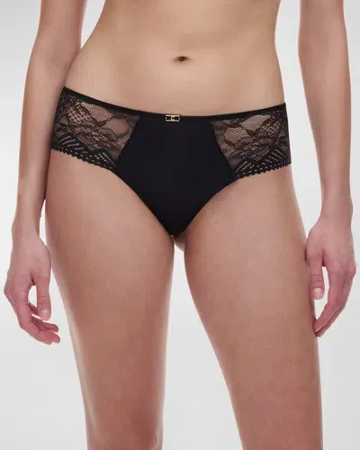 Chantelle Low-rise Lace Hipster Briefs In Black