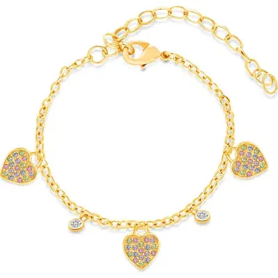 Chanteur Kids' Heart Station Bracelet In Multi