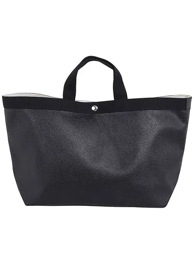 Chapelier Tote Bag Rectangular Bottom L In Black