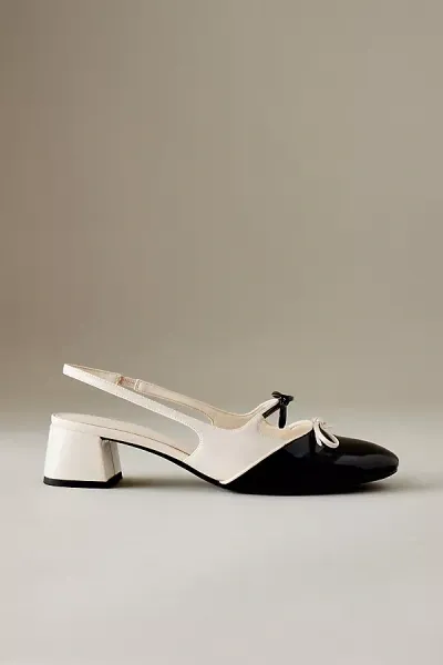 Charles & Keith Double-bow Slingback Pumps In Black