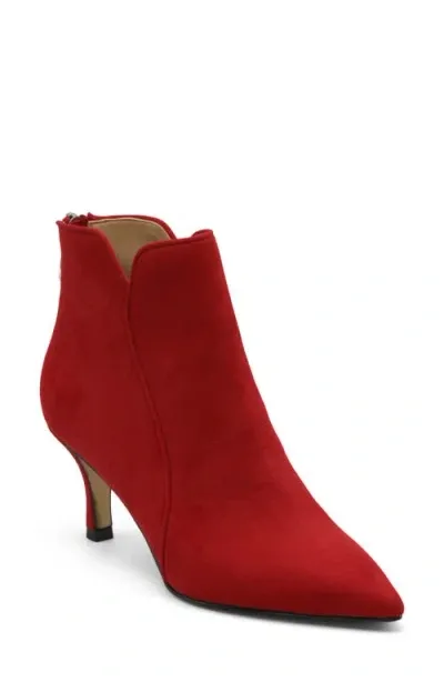 Charles By Charles David Abrina Pointed Toe Bootie In Lipstick Red