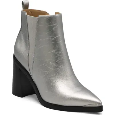 Charles By Charles David Dolores Pointed Toe Bootie In Chrome