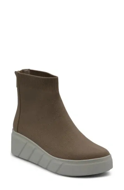 Charles David Rio Platform Wedge High Top Sneaker In Linen