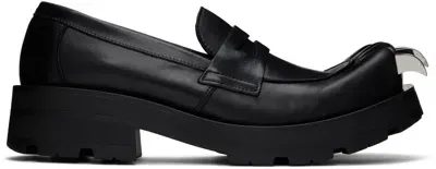 Charles Jeffrey Loverboy Black Moggies With Claws Loafers In Blk