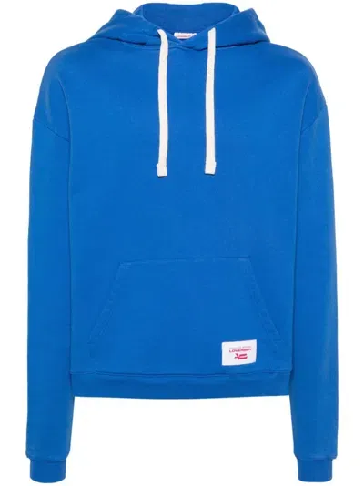 Charles Jeffrey Loverboy Ears Cotton Hoodie In Blue