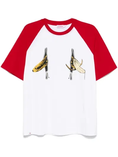 Charles Jeffrey Loverboy Graphic Raglan T-shirt In White