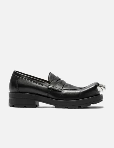 Charles Jeffrey Loverboy Moccasin Moggies In Black