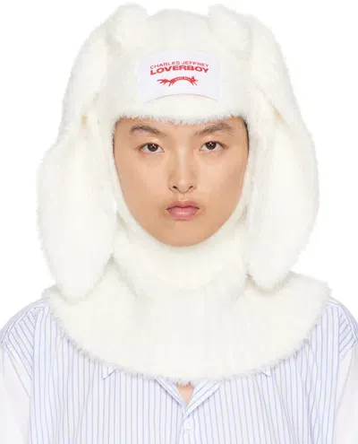 Charles Jeffrey Loverboy White Fluffy Rabbit Balaclava