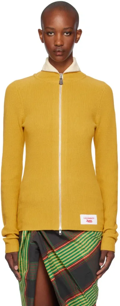 Charles Jeffrey Loverboy Yellow Banana Zip Sweater