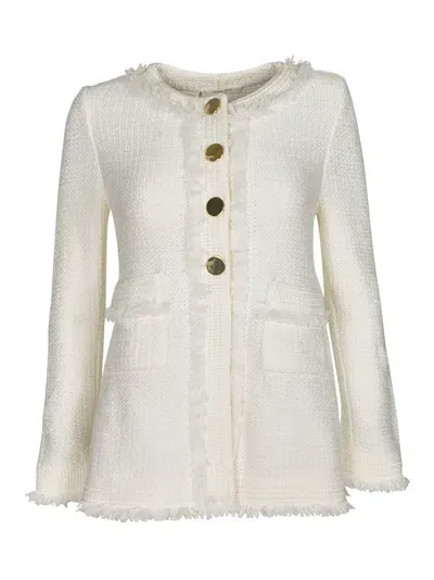 Charlott Fringed Jacket In White