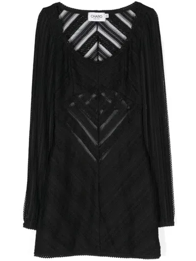 Charo Ruiz Hadsy Mini Dress In Black Sham