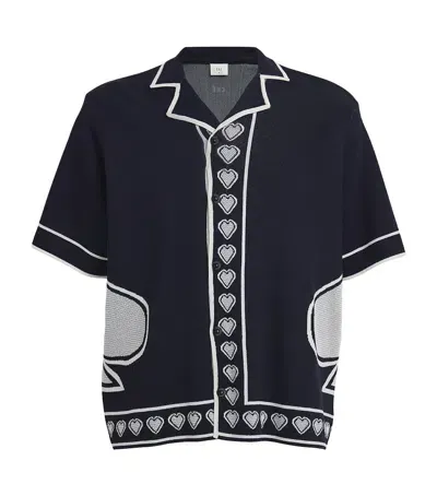 Che Knitted Spades Shirt In Navy