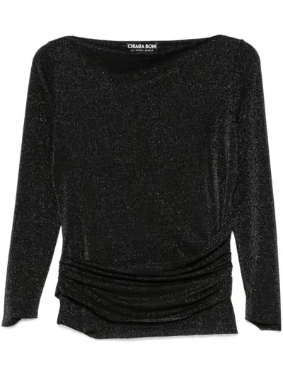 Chiara Boni La Petite Robe Dervia Sugar Top In Black