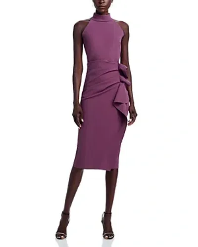 Chiara Boni La Petite Robe Gudrum Ruffled Sheath Dress - Exclusive In Plum