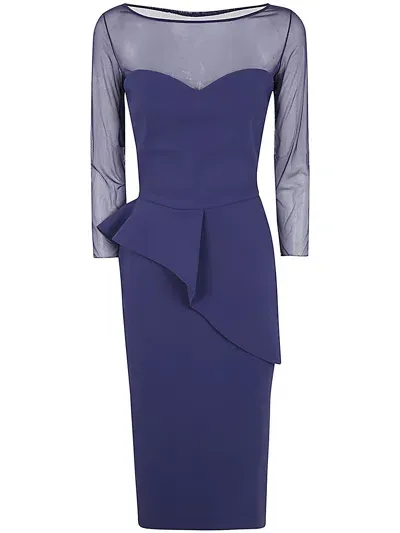 Chiara Boni Skip Illusion Bis Dress In Blue