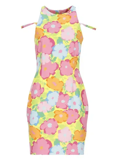 Chiara Ferragni Allover Floral Printed Mini Dress In Multi