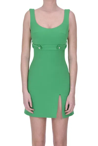 Chiara Ferragni Cady Stretch Mini Dress In Green