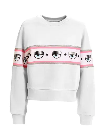 Chiara Ferragni Hoodie In White