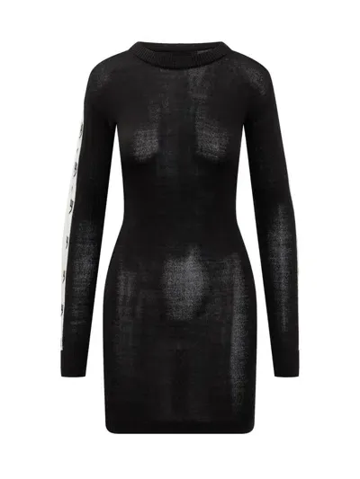 Chiara Ferragni Knitted Dress In Black