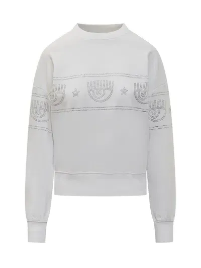 Chiara Ferragni 317 Logomania Sweat In White