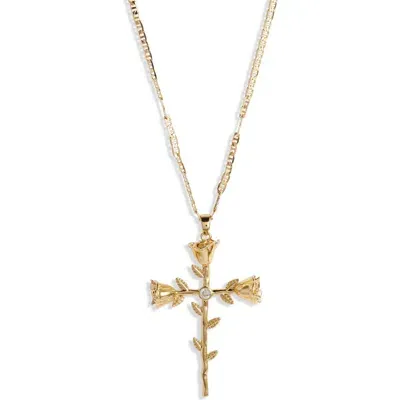 Child Of Wild Rosa Sacra Pendant Necklace In Gold