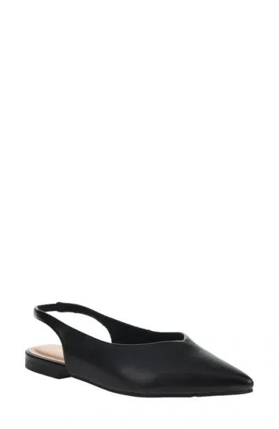 Chinese Laundry Hadiya Pointed Toe Slingback Flat In Black