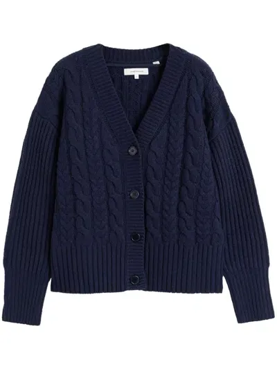 Chinti & Parker Aran Cardigan In Blue