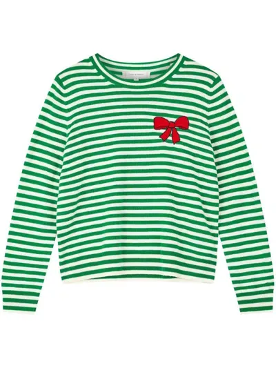 Chinti & Parker Bow Breton Sweater In Green