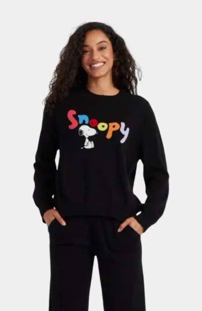 Chinti & Parker Snoopy Wool & Cashmere Sweater In Black