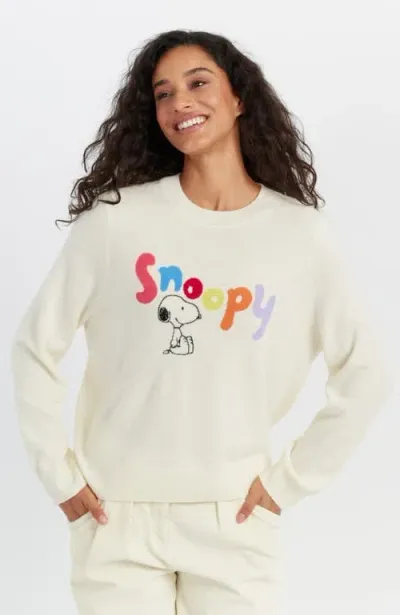 Chinti & Parker Snoopy Jumper In 白色