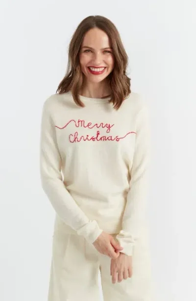 Chinti & Parker Merry Christmas Jumper In Neutrals