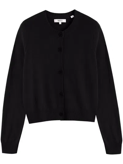 Chinti & Parker Crew-neck Knitted Cardigan In Black