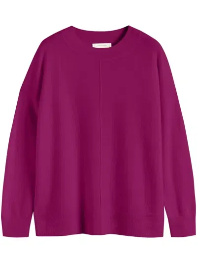 Chinti & Parker Crew-neck Knitted Jumper In Purple