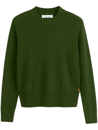 Chinti & Parker Cropped Jumper In Green