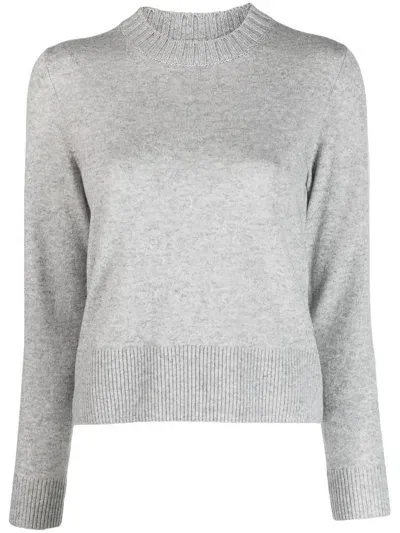 Chinti & Parker Cropped Wool-cashmere Jumper In Grau