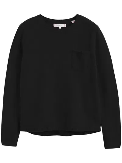 Chinti & Parker Pocket Sweater In Black