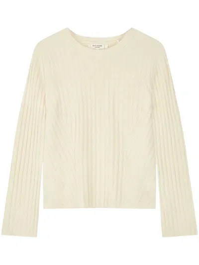 Chinti & Parker Ribbed Knit Cashmere Sweater In Neutrals