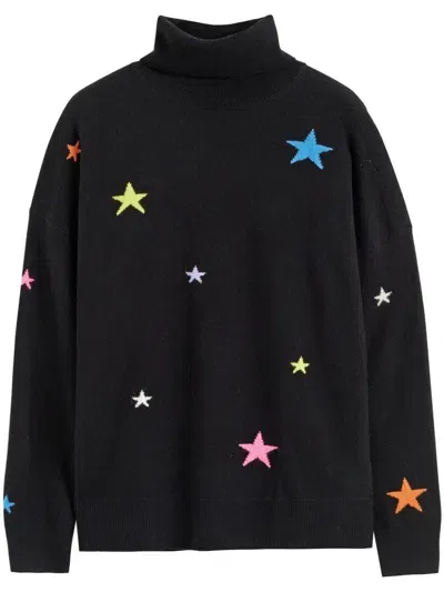 Chinti & Parker Star Jumper In Black