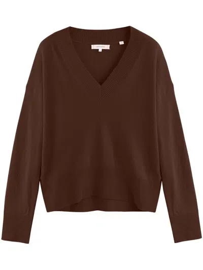 Chinti & Parker V-neck Sweater In Brown