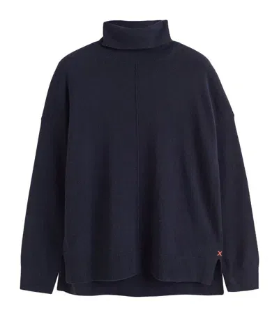 Chinti & Parker Wool-cashmere Rollneck Sweater In Blau