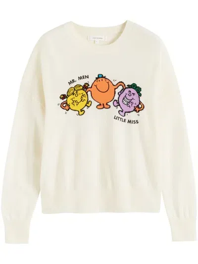 Chinti & Parker X Mr. Men & Little Miss Knitted Top In Nude