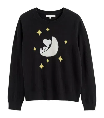 Chinti & Parker X Peanuts Wool-cashmere Sweater In Black