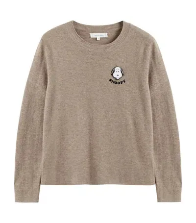 Chinti & Parker X Peanuts Wool-cashmere Sweater In 中性色