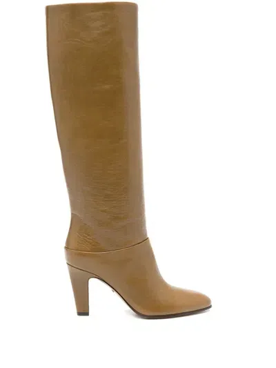 Chloé 85mm Eve Boots In Brown