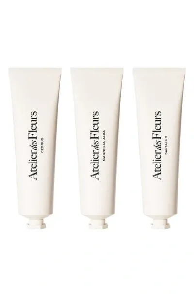 Chloé Atelier De Fleurs 3-piece Hand Cream Gift Set $160 Value In White